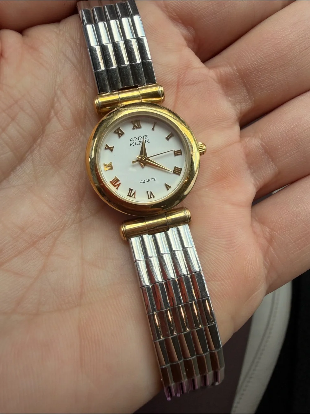 Anne Klein Two-Tone Gold and Silver Women's Quartz Watch